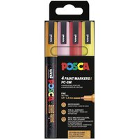 Uni-ball - Marker uni posca PC-3M 4er Set Glitter w von UNI-BALL