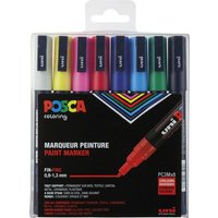 uni-ball POSCA PC-3M Acrylstift 0.9 - 1.3 mm Mehrfarbig von UNI-BALL