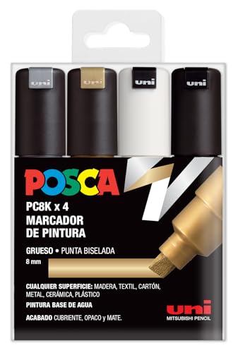 UNI Posca Set PC 8K GSWB, Packung mit 4 Filzstiften UNI Posca Set PC 8K GSWB, Packung mit 4 Filzstiften von POSCA