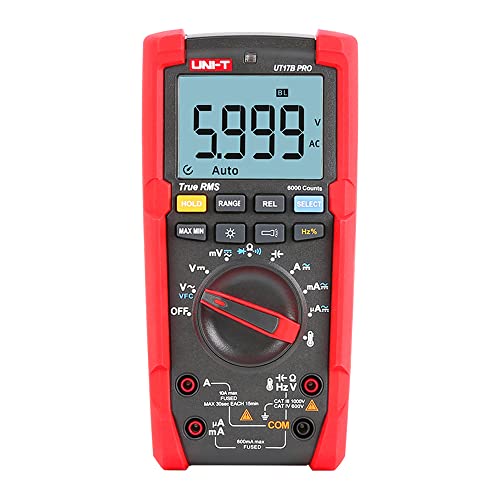 UNI-T UT17B PRO True RMS Digital-Multimeter, 1000 V AC/DC, 10 A, 10 Hz-10 kHz, -55 °C-500 °C/-6°F-932°F von UNI-T