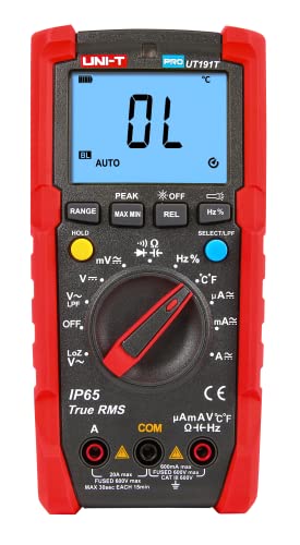 UNI-T UT191E Profi Multimeter IP65 600V AC/DC 20A 10Hz-1MHz von UNI-T