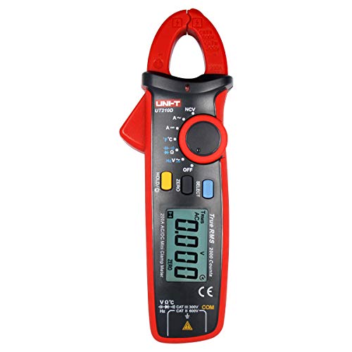 UNI-T UT210D Digital-Multimeter Messgerät Strommesszange AC/DC Strom Zange Spannung Amperemeter Widerstand Capacitance Temperature Messung Automatische Reichweite von UNI-TREND