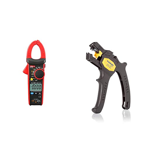 UNI-T UT216C True RMS 600A Digitale Strommesszange Voltmeter Amperemeter Auto Range Tester & JOKARI 20050 Abisolierzange Super 4 plus, Schwarz, 1 Stück UNI-T UT216C True RMS 600A Digitale Strommesszange Voltmeter Amperemeter Auto Range Tester & JOKARI 20050 Abisolierzange Super 4 plus, Schwarz, 1 Stück von UNI-TREND