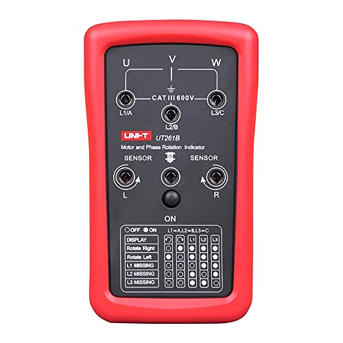 UNI-T UT261B Phase Sequence Tester Lack Phase Meter Motor Rotation Indicator AC 40 700V 90 600V (UT261B) von UNI-TREND
