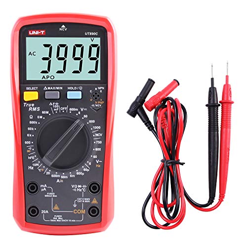 UNI-T UT890C Professionelles Digitalmultimeter Tester Voltmeter Amperemeter Ohmmeter RMS 6000-Konten Polymeter-Kapazitätstest und Temperaturmessung mit beleuchtetem LCD UNI-T UT890C Professionelles Digitalmultimeter Tester Voltmeter Amperemeter Ohmmeter RMS 6000-Konten Polymeter-Kapazitätstest und Temperaturmessung mit beleuchtetem LCD von UNI-TREND