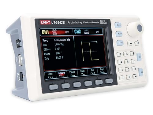 UNI-T UTG962E Function Generator Arbitrary Waveform 60 MHz Dual-Channel 200MSa/s 14 Bits Frequency Meter with USA Power Adapter USB Cable Power Cord UNI-T UTG962E Function Generator Arbitrary Waveform 60 MHz Dual-Channel 200MSa/s 14 Bits Frequency Meter with USA Power Adapter USB Cable Power Cord von UNI-TREND