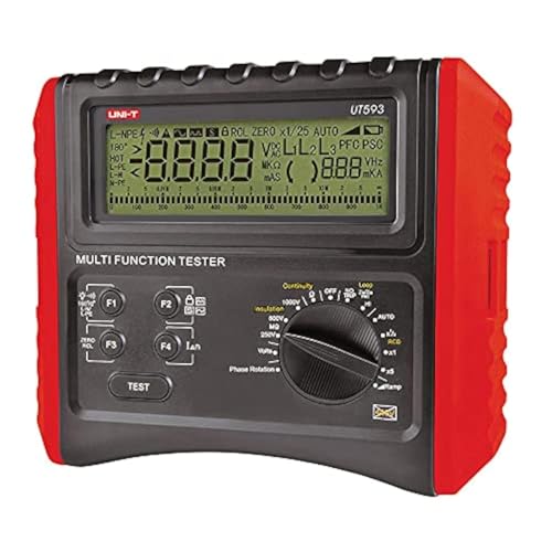 UNI-T Uni-trend UT593 UT595 Multifunction Installation Testers test RCD, loop/line impedance, earth resistance continuity, insulation resistance and AC/DC voltage(UT593) von UNI-TREND