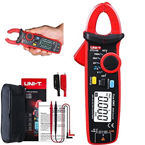 UNI-T UT210E Mini Digital Clamp Meter 100A AC DC Strom Spannung True RMS Zange Amperemeter Widerstand, Kapazität, Diodentester Multimeter mit Krokodilklemme UNI-T UT210E Mini Digital Clamp Meter 100A AC DC Strom Spannung True RMS Zange Amperemeter Widerstand, Kapazität, Diodentester Multimeter mit Krokodilklemme von UNI-TREND