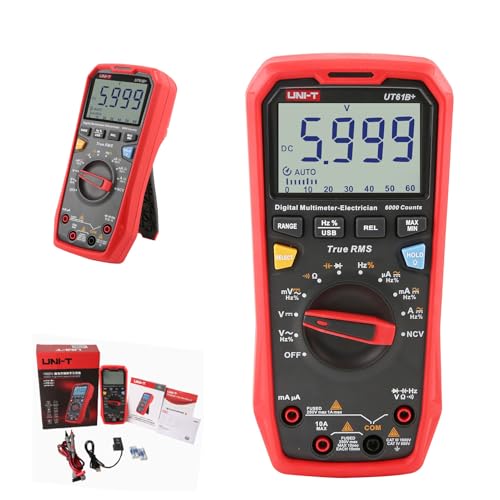 UNI-T UT61B+ 1000V 10A Digital Multimeter 6000 Counts True RMS AC/DC Spannung Strom Widerstand Kapazität Tester von UNI-TREND