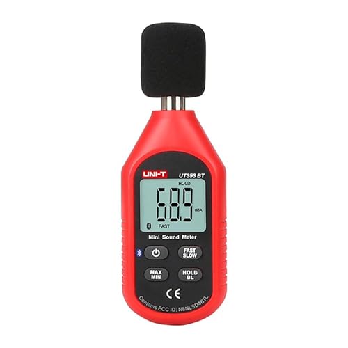 UNI-T Uni-trend Hygrometer UT353 UT353BT Sound Level Bluetooth Meter Digital Noise Measuring Tester 30-130dB Professional Decibel Monitor dB Detector(UT353) von UNI-TREND