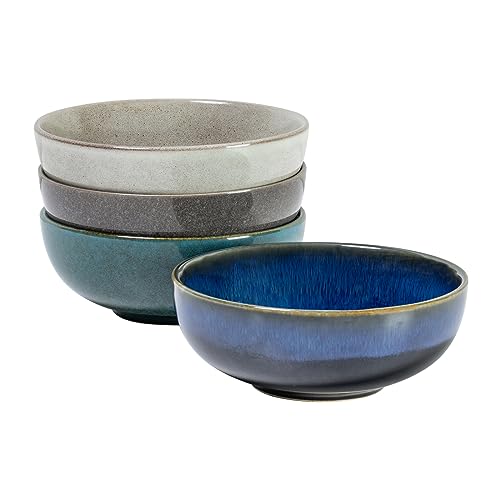 UNICASA Salatschüsseln, Schalen Set für Salat | Suppe | Pasta - 4er Servierschalen Set, Blau/Grün/hellgrau/Dunkelgrau UNICASA Salatschüsseln, Schalen Set für Salat | Suppe | Pasta - 4er Servierschalen Set, Blau/Grün/hellgrau/Dunkelgrau von UNICASA