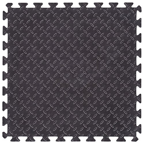 UNICOMFORT UC-IM2424M Interlock Kabel Funktionsmatte, Schwarz, Interlockable Center von UNICOMFORT
