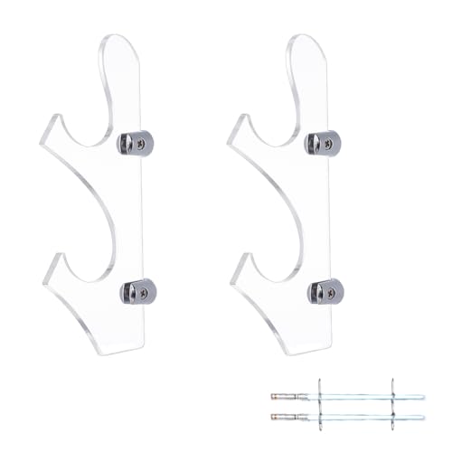 UNICRAFTALE 1 Set Lichtschwert Rack Acryl Lichtschwert Wandhalterung Halter Klar Lichtschwert Ständer Wand Display Schwert Ständer Display für Schwerter Lichtschwert Geschenk für Lichtschwert Sammler von UNICRAFTALE