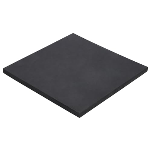 UNICRAFTALE 1 Stück 200x206x10mm Schwarzes Crash Pad Synthetischem Gummi Stempelblock Bench Block Quadratische Antivibrations Pads Platten Basisgummi Bankblock Gummi Stempelblock Für Rollenmöbel Pads von UNICRAFTALE