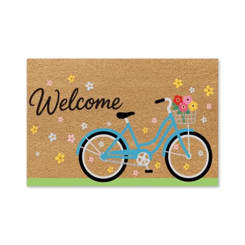 UNICRAFTALE 1 Stück Kokosfasermatte Außen Willkommensmatte Vordereingang Mat Mit Fahrradmotiv rutschfest Für Eingang Haus Dekor Indoor Outdoor Badezimmer 76x43x1cm UNICRAFTALE 1 Stück Kokosfasermatte Außen Willkommensmatte Vordereingang Mat Mit Fahrradmotiv rutschfest Für Eingang Haus Dekor Indoor Outdoor Badezimmer 76x43x1cm von UNICRAFTALE