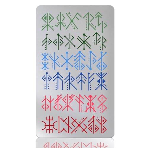 UNICRAFTALE 1 Stück Metall Runen Schablone Wikinger Bind Runen Schablonen Antikes Alphabet Wicca Schablone Edelstahl Malschablonen Symbol Vorlage Für Holzbrennen Brandmalerei Schnitzerei Kunsthandwerk UNICRAFTALE 1 Stück Metall Runen Schablone Wikinger Bind Runen Schablonen Antikes Alphabet Wicca Schablone Edelstahl Malschablonen Symbol Vorlage Für Holzbrennen Brandmalerei Schnitzerei Kunsthandwerk von UNICRAFTALE