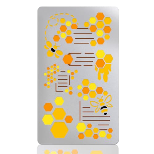 UNICRAFTALE Metallschablonen Zum Basteln Holzbrennen Bienenschablonen Edelstahl Wiederverwendbare Honigwaben Vorlagen Für Tagebuchschreiben Zeichnen Schnitzen Gravieren Scrapbooking 10cm Breit UNICRAFTALE Metallschablonen Zum Basteln Holzbrennen Bienenschablonen Edelstahl Wiederverwendbare Honigwaben Vorlagen Für Tagebuchschreiben Zeichnen Schnitzen Gravieren Scrapbooking 10cm Breit von UNICRAFTALE