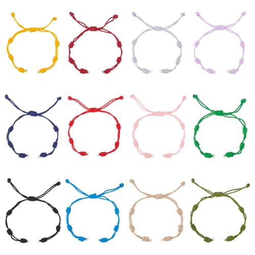 UNICRAFTALE 12 Stück 12 Farben Verstellbare Geflochtene Kordelarmbänder Kordeln Seil Nylonfaden Gewebte Geflochtene Armbänder Für Selbstgemachte Freundschaftsarmbänder Geschenke Für Frauen Und Männer UNICRAFTALE 12 Stück 12 Farben Verstellbare Geflochtene Kordelarmbänder Kordeln Seil Nylonfaden Gewebte Geflochtene Armbänder Für Selbstgemachte Freundschaftsarmbänder Geschenke Für Frauen Und Männer von UNICRAFTALE