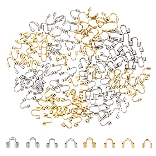 UNICRAFTALE 160 Stück 2 Farben 8 Stil 304 Chirurgischer Edelstahl Drahtwächter Und Schutz U Förmige Schlaufen Metalldraht Und Fadenschutzschlaufen Endverschlüsse Für Leder Schnur Armbänder UNICRAFTALE 160 Stück 2 Farben 8 Stil 304 Chirurgischer Edelstahl Drahtwächter Und Schutz U Förmige Schlaufen Metalldraht Und Fadenschutzschlaufen Endverschlüsse Für Leder Schnur Armbänder von UNICRAFTALE
