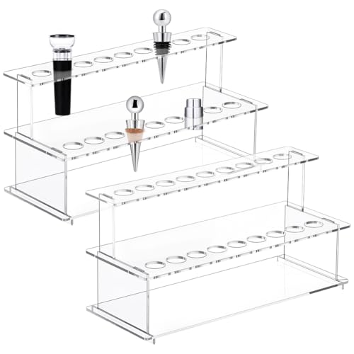 UNICRAFTALE 2 Set Weinstopper Display Rack Weinflaschenverschluss Präsentationstreppe 18 Schlitze Durchsichtiges Acryl Weinverschlusshalter Weinverschluss Präsentationsständer Für Arbeitsplatte UNICRAFTALE 2 Set Weinstopper Display Rack Weinflaschenverschluss Präsentationstreppe 18 Schlitze Durchsichtiges Acryl Weinverschlusshalter Weinverschluss Präsentationsständer Für Arbeitsplatte von UNICRAFTALE