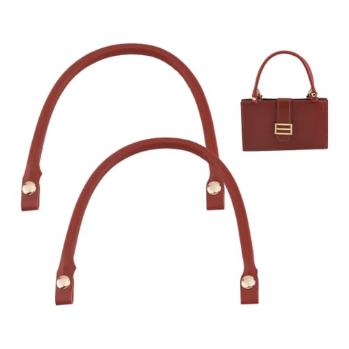UNICRAFTALE 2 Stück 40.7cm PU Leder Taschengurte Ersatz Schultergurt Für Handtaschen Sandbraunes Leder Geflochtene Handtaschengriffe Mit Druckknopf Für DIY Taschengriff Ersatzzubehör von UNICRAFTALE