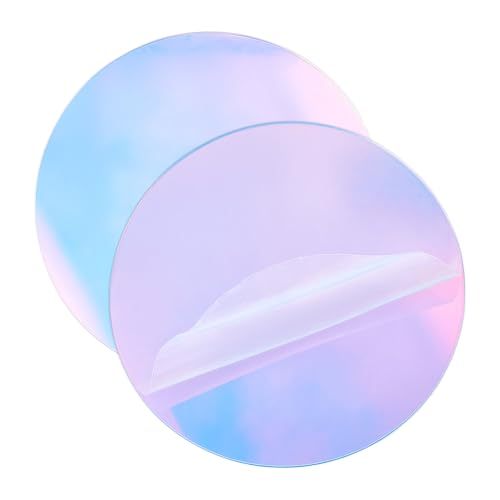 UNICRAFTALE 2 Stück Klare Runde Acrylplatten 20cm Runde Acrylrohlinge Acrylscheiben Blätter Bunte Transparente Acrylplatte Für Bilderrahmen Malerei Kunstprojekte Heimwerkerbedarf von UNICRAFTALE