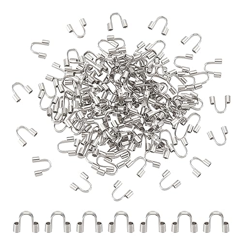 UNICRAFTALE 200 STK 304 Chirurgische Edelstahl Drahtschutzdrahtschutz U Förmige Schlaufen Metalldraht Und Fadenschutzschlaufen Endverschlüsse Für Lederband Armbänder Schmuckherstellung UNICRAFTALE 200 STK 304 Chirurgische Edelstahl Drahtschutzdrahtschutz U Förmige Schlaufen Metalldraht Und Fadenschutzschlaufen Endverschlüsse Für Lederband Armbänder Schmuckherstellung von UNICRAFTALE