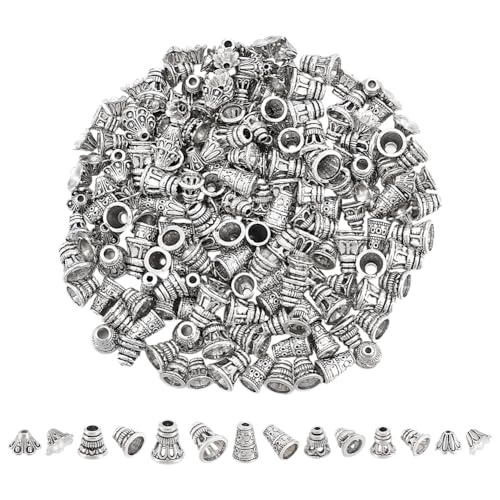 UNICRAFTALE 210 Stück 7 Stile Endkappen Für Kegelperlen Tibetischen Stil Pagodenperlenkappen Antiksilber Lose Abstandsperlenkappen Enden Perlenkappen Für Die Herstellung von Armbändern Schmuck UNICRAFTALE 210 Stück 7 Stile Endkappen Für Kegelperlen Tibetischen Stil Pagodenperlenkappen Antiksilber Lose Abstandsperlenkappen Enden Perlenkappen Für Die Herstellung von Armbändern Schmuck von UNICRAFTALE