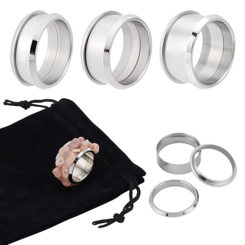 UNICRAFTALE 3 Sets 3 Größen Gerillte Fingerringe Set 316 Abnehmbarer Edelstahl Ring Rohlinge 19.9mm Fingerring Für Inlay Ring Schmuckherstellung Polierter Komfort Gerillter Fingerring UNICRAFTALE 3 Sets 3 Größen Gerillte Fingerringe Set 316 Abnehmbarer Edelstahl Ring Rohlinge 19.9mm Fingerring Für Inlay Ring Schmuckherstellung Polierter Komfort Gerillter Fingerring von UNICRAFTALE