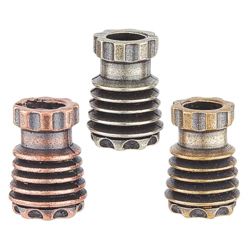 UNICRAFTALE 3 Stk 3 Farben Messing Bart Perlen 5mm Große Loch Haarperlen Edelstahl Säulenperlen Rillen Abstandsperlen Lanyard Perlen Für DIY Armbänder Halsketten Schmuckherstellung UNICRAFTALE 3 Stk 3 Farben Messing Bart Perlen 5mm Große Loch Haarperlen Edelstahl Säulenperlen Rillen Abstandsperlen Lanyard Perlen Für DIY Armbänder Halsketten Schmuckherstellung von UNICRAFTALE
