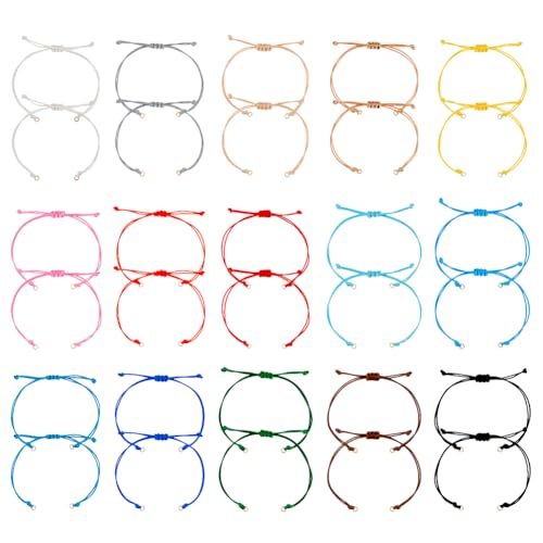 UNICRAFTALE 30 Stück 15 Farben Verstellbare Geflochtene Armbänder 30cm Gewachste Polyester Armbandschnur Halbfertiges Seilarmband Gedrehte Kordel Freundschaftsarmbänder Für Frauen UNICRAFTALE 30 Stück 15 Farben Verstellbare Geflochtene Armbänder 30cm Gewachste Polyester Armbandschnur Halbfertiges Seilarmband Gedrehte Kordel Freundschaftsarmbänder Für Frauen von UNICRAFTALE