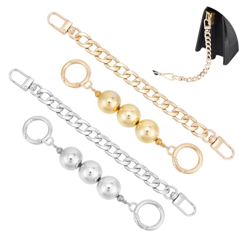 UNICRAFTALE 4 Stück 2 Stil 2 Farben Kurze Taschenketten Geldbörsenriemenver Längerung Handtaschen Verlängerungskette Schulterriemen für Taschen Für Crossbody Schulter Handtaschen Taschen Zubehör von UNICRAFTALE