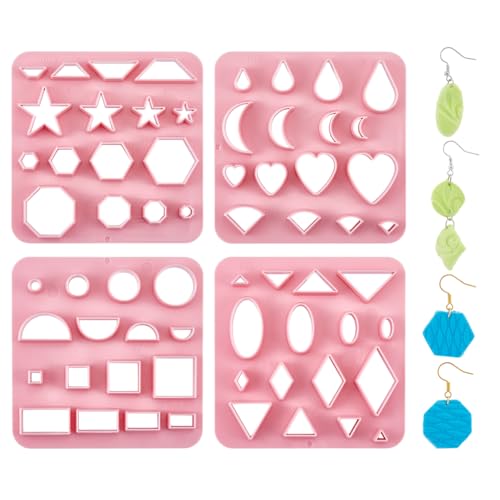 UNICRAFTALE 4 Stück 4 Stile Poly Ton Ausstechformen Herz Form Polymer Ton Werkzeuge Mond Ton Ausstechformen Set Teardorp Ton Ausstechformen Für Ohrringe Schmuckherstellung Polymer Ton Schmuck UNICRAFTALE 4 Stück 4 Stile Poly Ton Ausstechformen Herz Form Polymer Ton Werkzeuge Mond Ton Ausstechformen Set Teardorp Ton Ausstechformen Für Ohrringe Schmuckherstellung Polymer Ton Schmuck von UNICRAFTALE