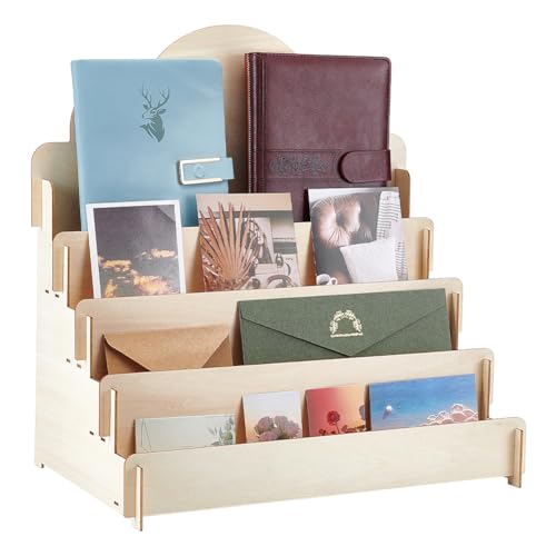 UNICRAFTALE 4 Stufiger Grußkartenständer Holz Display Ständer Tragbarer Karton Aufkleber Display Ständer Sammlerregal Mehrzweck Aufkleberständer Für Verkäufer Postkartenständer Postaufkleber UNICRAFTALE 4 Stufiger Grußkartenständer Holz Display Ständer Tragbarer Karton Aufkleber Display Ständer Sammlerregal Mehrzweck Aufkleberständer Für Verkäufer Postkartenständer Postaufkleber von UNICRAFTALE