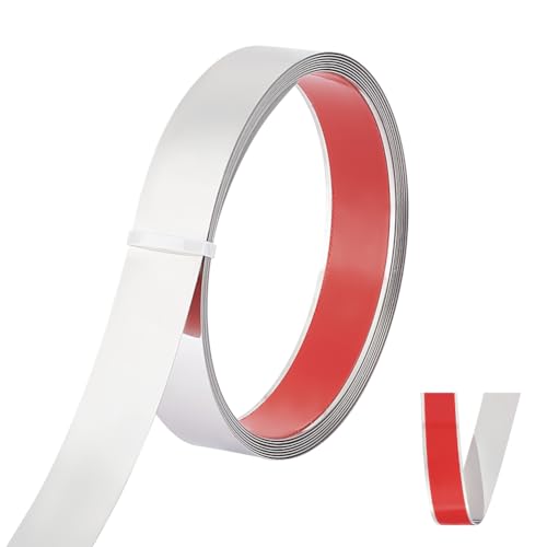 UNICRAFTALE 4 m Wandleiste Edelstahl Selbstklebend Flexibel Zierleiste Metallleiste Wandleiste Deckenleiste Abziehen Und Aufkleben Zierleiste Für Wand Spiegel Möbel Türen 30 mm Breit von UNICRAFTALE