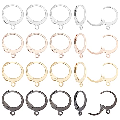 UNICRAFTALE 40 Stück 4 Farben Brisuren Ohrringe Mit Schleifen Edelstahl Ohrringe DIY Zubehör Brisuren Ohrhaken Creolen Basteln von Ohrhängern UNICRAFTALE 40 Stück 4 Farben Brisuren Ohrringe Mit Schleifen Edelstahl Ohrringe DIY Zubehör Brisuren Ohrhaken Creolen Basteln von Ohrhängern von UNICRAFTALE