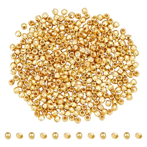 UNICRAFTALE 400 Stück 18K Vergoldete Abstandsperlen Metallperlen Fassmetallperlen 2mm Loch Lose Perlen Für Stapelbare Armbänder Mehrlagige Ketten Schmuckherstellung UNICRAFTALE 400 Stück 18K Vergoldete Abstandsperlen Metallperlen Fassmetallperlen 2mm Loch Lose Perlen Für Stapelbare Armbänder Mehrlagige Ketten Schmuckherstellung von UNICRAFTALE