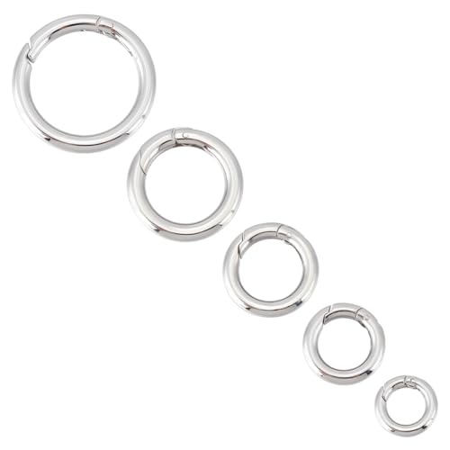 UNICRAFTALE 5 Stück 5 Größen 316 Edelstahl Federringe Verschlüsse Offene Runde Metallverschlüsse Federring Trigger Verschluss Verschlüsse Armbandverschlüsse Für Die Schmuckherstellung UNICRAFTALE 5 Stück 5 Größen 316 Edelstahl Federringe Verschlüsse Offene Runde Metallverschlüsse Federring Trigger Verschluss Verschlüsse Armbandverschlüsse Für Die Schmuckherstellung von UNICRAFTALE