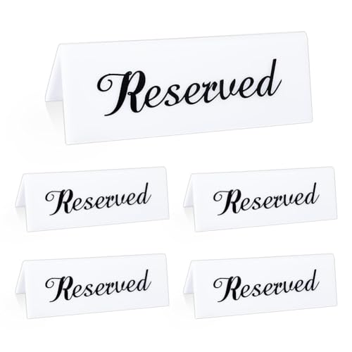 UNICRAFTALE 5 Stück Tisch Reserviert Schilder Schwarzer Acryl Tisch Reserviert Hochzeitsschild Gästereservierung Tischplatzschild Für Restaurant Doppelseitige Tisch Reserviert Schilder Für Partys UNICRAFTALE 5 Stück Tisch Reserviert Schilder Schwarzer Acryl Tisch Reserviert Hochzeitsschild Gästereservierung Tischplatzschild Für Restaurant Doppelseitige Tisch Reserviert Schilder Für Partys von UNICRAFTALE