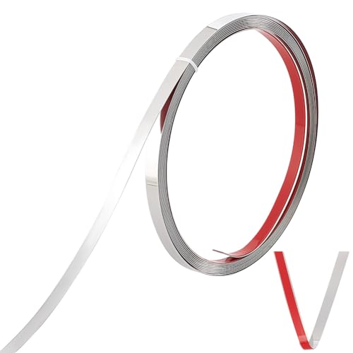 UNICRAFTALE 5m Edelstahl Wandleisten Selbstklebende Zierleisten Flexible Metall Zierleiste Hochglanz Deckenleisten Für Wand Spiegel Klebeband Winkelleiste Fliesen Kanten Platin Farbe 10mm Breit UNICRAFTALE 5m Edelstahl Wandleisten Selbstklebende Zierleisten Flexible Metall Zierleiste Hochglanz Deckenleisten Für Wand Spiegel Klebeband Winkelleiste Fliesen Kanten Platin Farbe 10mm Breit von UNICRAFTALE