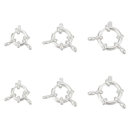 UNICRAFTALE 6 Stück 3 Größen Federringverschlüsse Edelstahl Federverschlüsse Silberne Runde Verschlüsse Für Halsketten Armbänder Ringverschlüsse Mit Glatter Oberfläche Verschlüsse Verbindungsstücke UNICRAFTALE 6 Stück 3 Größen Federringverschlüsse Edelstahl Federverschlüsse Silberne Runde Verschlüsse Für Halsketten Armbänder Ringverschlüsse Mit Glatter Oberfläche Verschlüsse Verbindungsstücke von UNICRAFTALE