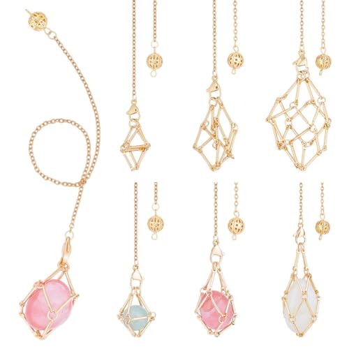 UNICRAFTALE 6 Stück 3 Größen Kristallkäfighalter 304 Makramee Beutel Aus Edelstahl Anhängerdekoration Mit Verschluss Golden Verstellbarer Leerer Steinhalter Für DIY Schmuckherstellung UNICRAFTALE 6 Stück 3 Größen Kristallkäfighalter 304 Makramee Beutel Aus Edelstahl Anhängerdekoration Mit Verschluss Golden Verstellbarer Leerer Steinhalter Für DIY Schmuckherstellung von UNICRAFTALE