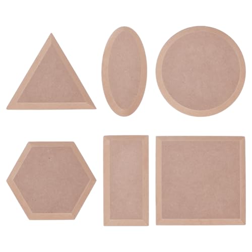 UNICRAFTALE 6 Stück 6 Stile Töpferformen Keramikplatten Formformen Holz Keramik Ton Bastelformen Set Slump Töpferformen Keramikplatten Töpferformen Für Handgefertigte Platten von UNICRAFTALE