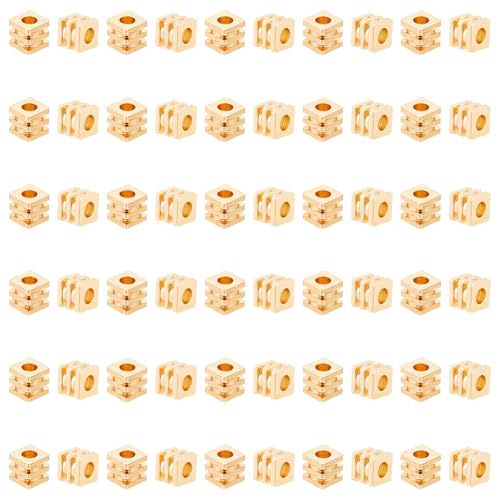 UNICRAFTALE 60 Stk Würfel Abstandshalter Perlen Ziehlinie Echt 18K Gold Plated Gerillte Quadratperlen 4mm Schmuck Trennperlen Metall Armbänder Einzelperlen Für Halsketten Schmuckherstellung Loch 2mm UNICRAFTALE 60 Stk Würfel Abstandshalter Perlen Ziehlinie Echt 18K Gold Plated Gerillte Quadratperlen 4mm Schmuck Trennperlen Metall Armbänder Einzelperlen Für Halsketten Schmuckherstellung Loch 2mm von UNICRAFTALE