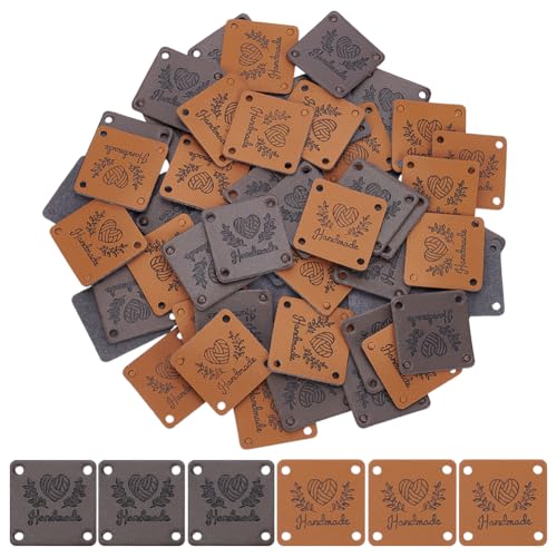 UNICRAFTALE 60 Stück 2 Farben Handgefertigte Etiketten Kunstleder Häkeletiketten Leaf Häkeletiketten Für Handgefertigte Quadratische Geprägte Etiketten Für Heimwerkerarbeiten Stricken Nähen Hüte UNICRAFTALE 60 Stück 2 Farben Handgefertigte Etiketten Kunstleder Häkeletiketten Leaf Häkeletiketten Für Handgefertigte Quadratische Geprägte Etiketten Für Heimwerkerarbeiten Stricken Nähen Hüte von UNICRAFTALE