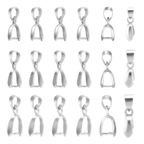 UNICRAFTALE 60 Stück Anhängerverschluss 3 Stile Schnappverschluss Anhängerverschluss Metall Eispickel Klemmverschluss Baumelnde Charm Verbinder Für Die Schmuckherstellung DIY Handwerk von UNICRAFTALE