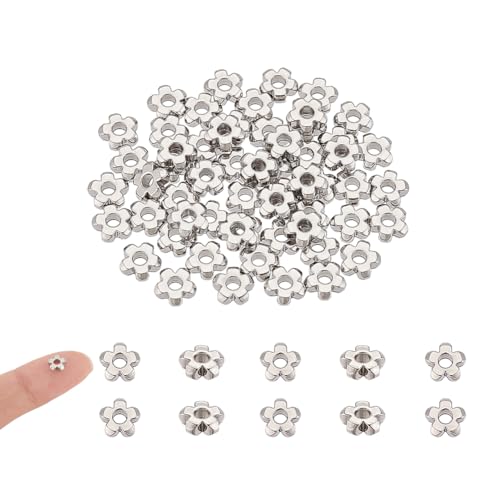 UNICRAFTALE 60 Stück Blumen Abstandsperlen Winzige Metallperlen Gänseblümchen Abstandsperlen 304 Edelstahlperlen Abstandshalter Lose Perlen Blütenperlen Für Armbänder Halsketten Ohrringe Loch 1.8mm UNICRAFTALE 60 Stück Blumen Abstandsperlen Winzige Metallperlen Gänseblümchen Abstandsperlen 304 Edelstahlperlen Abstandshalter Lose Perlen Blütenperlen Für Armbänder Halsketten Ohrringe Loch 1.8mm von UNICRAFTALE