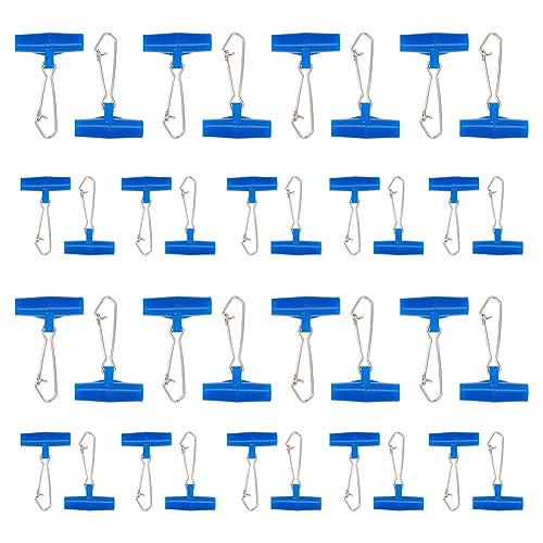 UNICRAFTALE 80Pcs 32/43mm Angeln Sinker Slide Edelstahl Heavy Duty geflochtene Linie Sinker Slides mit Haken Angelschnur Stecker Angeln Zubehör für Catfish Rig Bank Surf Fishing von UNICRAFTALE