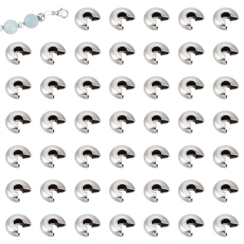 UNICRAFTALE Ca. 200 Stück Quetschperlen Knotenabdeckungen 5.8 mm Halbrunde Offene Quetschperlen Abdeckungen Offener Quetschperlen 304 Edelstahl Quetschperlen Für DIY Armbänder Schmuckherstellung UNICRAFTALE Ca. 200 Stück Quetschperlen Knotenabdeckungen 5.8 mm Halbrunde Offene Quetschperlen Abdeckungen Offener Quetschperlen 304 Edelstahl Quetschperlen Für DIY Armbänder Schmuckherstellung von UNICRAFTALE