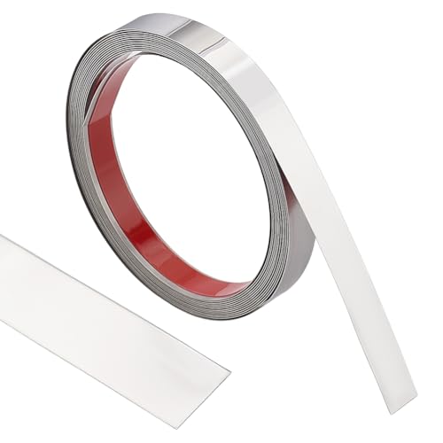 UNICRAFTALE Edelstahl Wandverkleidungsleiste Zum Abziehen Und Aufkleben Metallleistenrahmen Flexibel Selbstklebend Metallleistenleiste Für Möbel Wände Decken Böden Türen Kleiderschränke 6m X 2cm UNICRAFTALE Edelstahl Wandverkleidungsleiste Zum Abziehen Und Aufkleben Metallleistenrahmen Flexibel Selbstklebend Metallleistenleiste Für Möbel Wände Decken Böden Türen Kleiderschränke 6m X 2cm von UNICRAFTALE